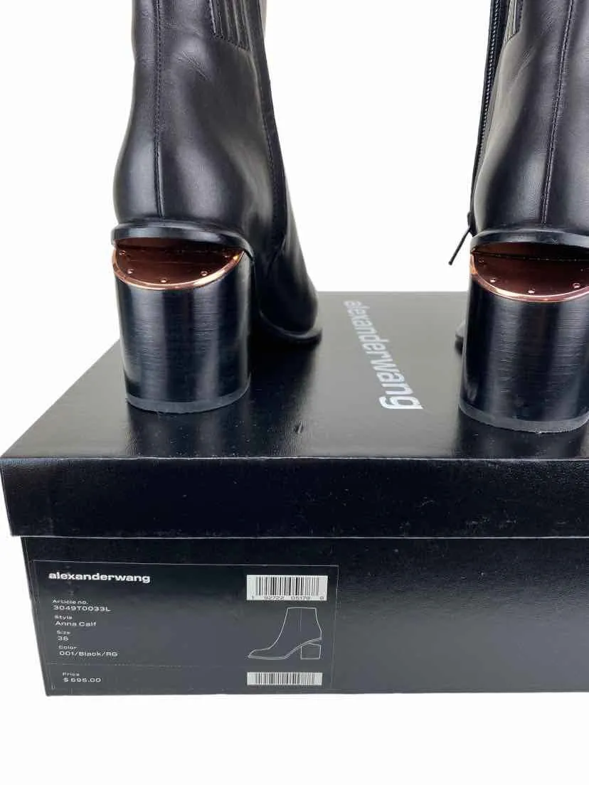 Alexander Wang, Women's Anna Calf Boot, Black, Size 36 (US 6)