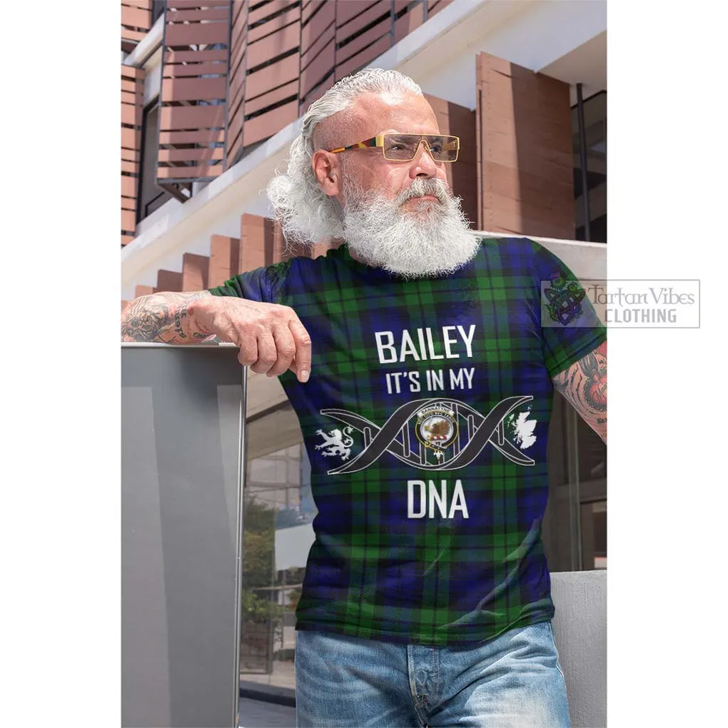 Bannatyne Tartan Cotton T-shirt with Family Crest DNA In Me Style