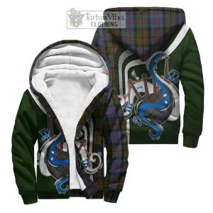 Bowie Tartan Sherpa Hoodie with Epic Bagpipe Style