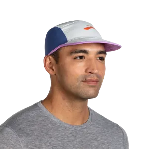 Brooks | Lightweight Packable Hat | Unisex | Slate/Aegean/Bright Purple