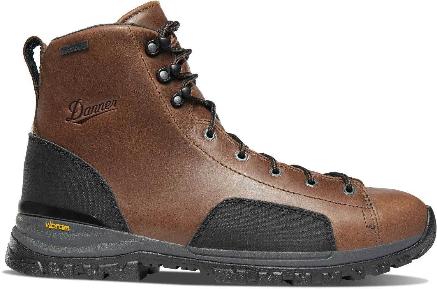 Danner Mens Stronghold 6in NMT Dark Brown Leather Work Boots