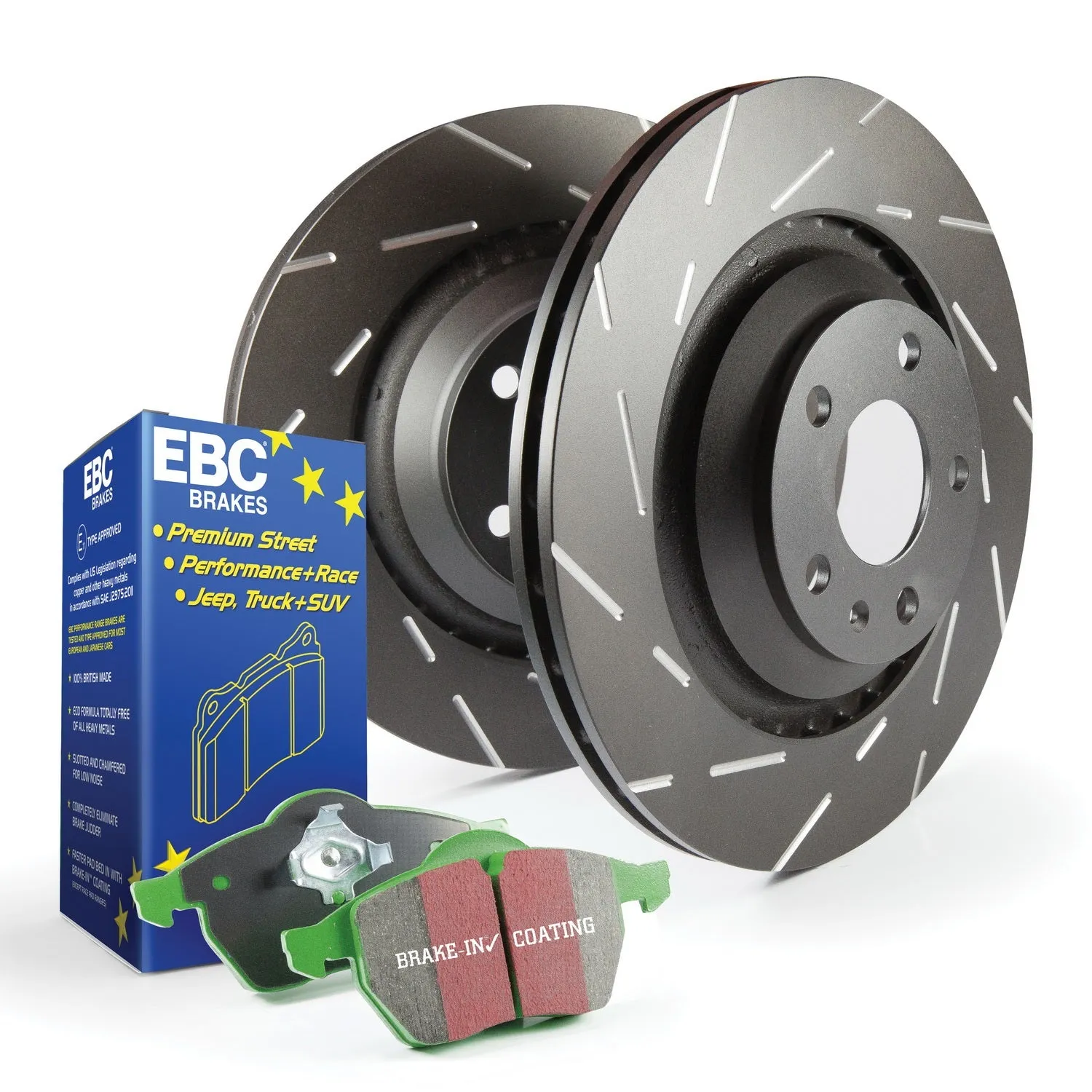 EBC Brakes S2KR2241 S2 Kits Greenstuff 2000 and USR Rotors