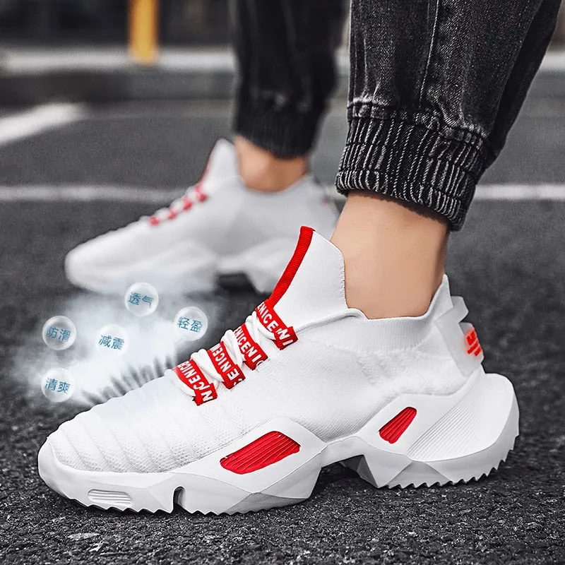 Hnzxzm Men's Casual Shoes for Man Sneakers Durable Outsole Trainer Fashion Sport Running Shoes Plus SIZE