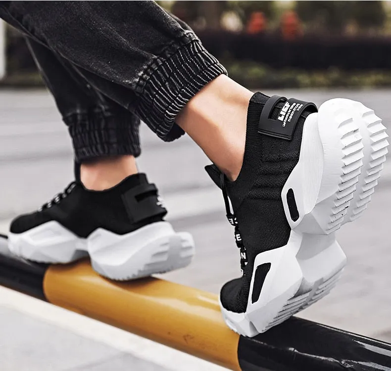 Hnzxzm Men's Casual Shoes for Man Sneakers Durable Outsole Trainer Fashion Sport Running Shoes Plus SIZE