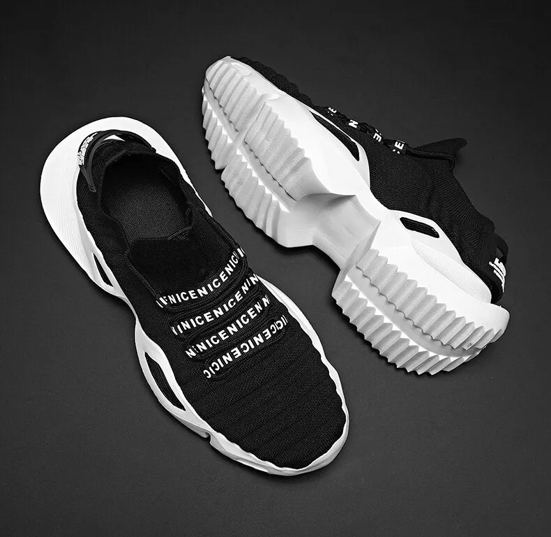 Hnzxzm Men's Casual Shoes for Man Sneakers Durable Outsole Trainer Fashion Sport Running Shoes Plus SIZE