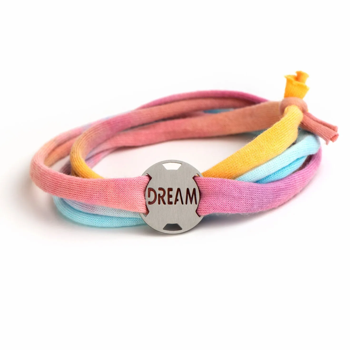 Jersey Wrap Bracelet - Pastel Tie Dye