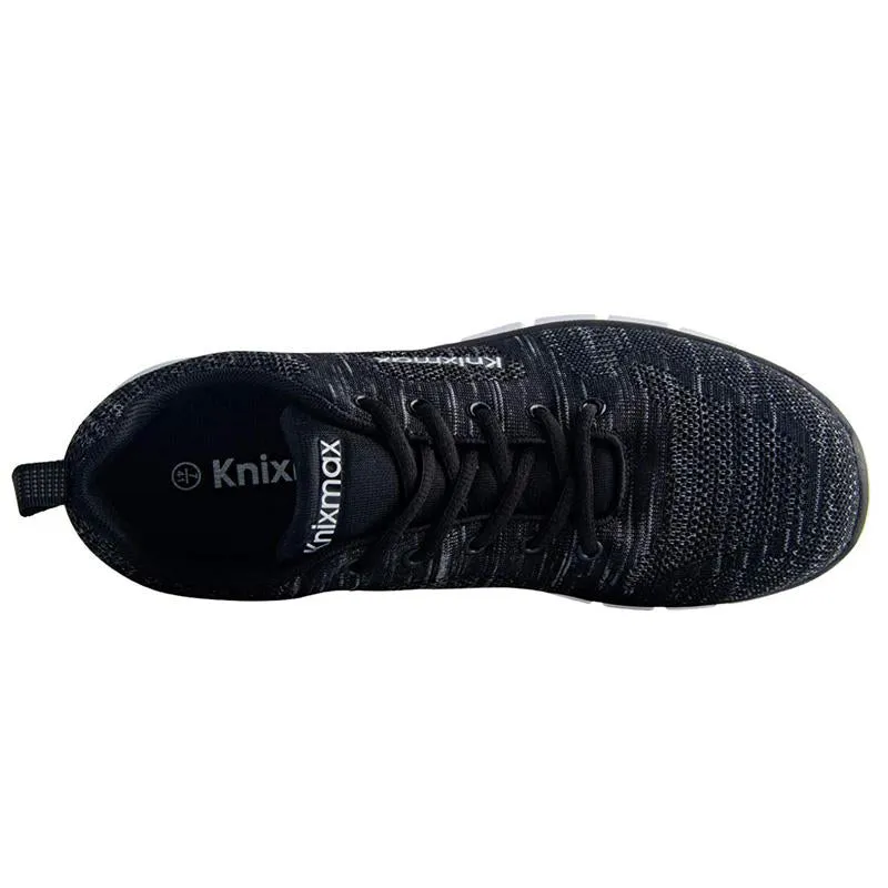 Knixmax Damen Sneaker, Schwarz, Leicht, Laufen Gym Fitness Sport Wanderschuhe