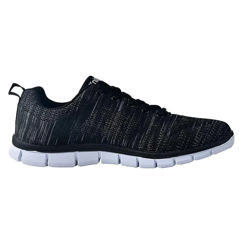 Knixmax Damen Sneaker, Schwarz, Leicht, Laufen Gym Fitness Sport Wanderschuhe