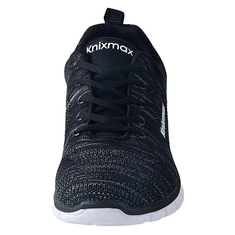 Knixmax Damen Sneaker, Schwarz, Leicht, Laufen Gym Fitness Sport Wanderschuhe