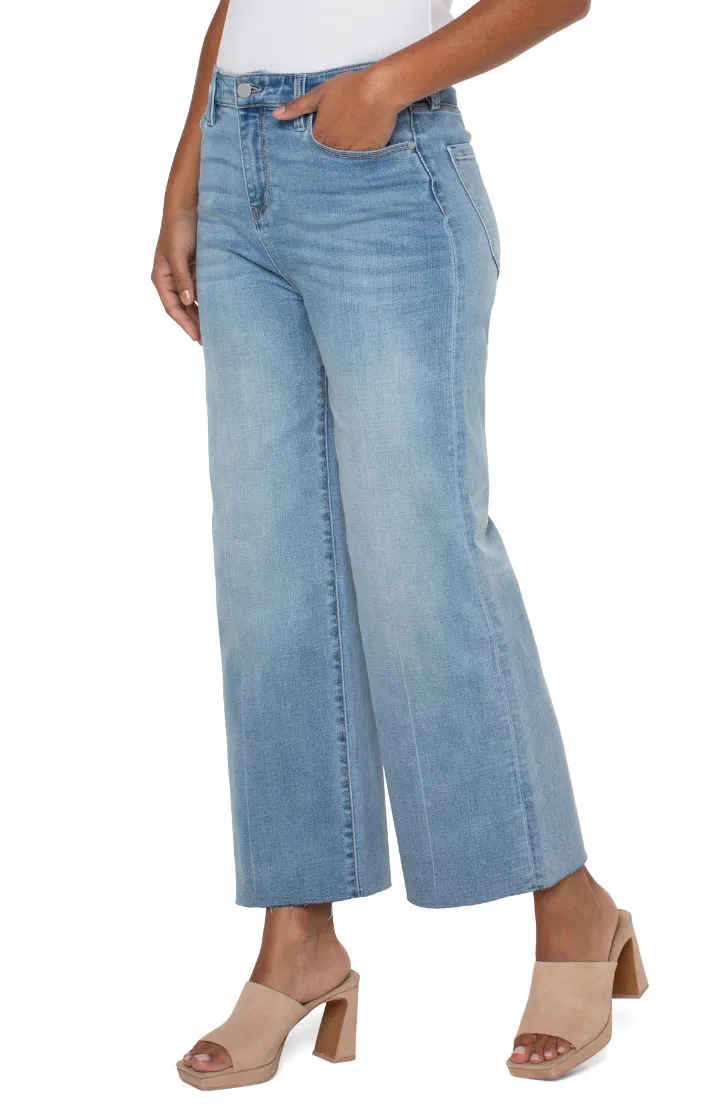 Liverpool Stride HR Crop w/Wide Cut Hem 26" - Mitchell