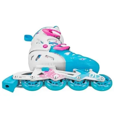 New - Roller Derby Tracer Adjustable Kids' Inline Skate - White(S)