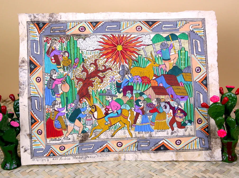 Papel Amate Paintings (15" x 11")