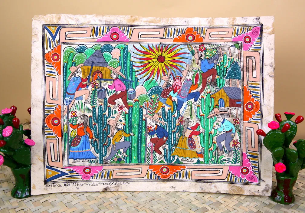 Papel Amate Paintings (15" x 11")