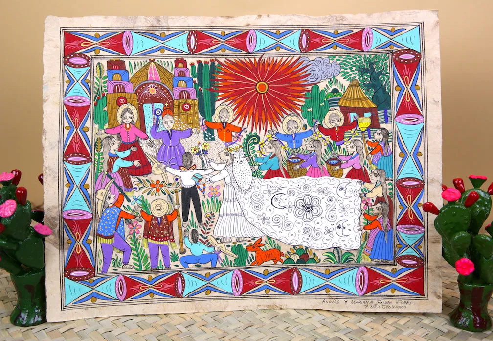 Papel Amate Paintings (15" x 11")
