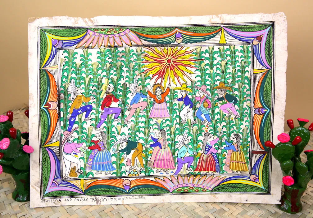 Papel Amate Paintings (15" x 11")