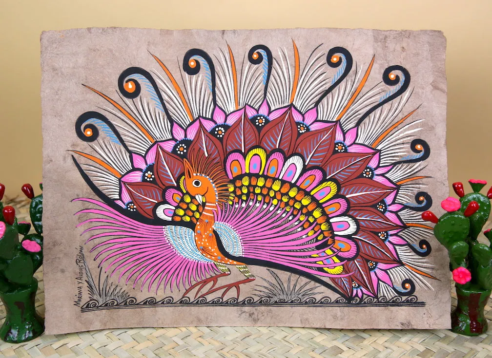 Papel Amate Paintings (15" x 11")