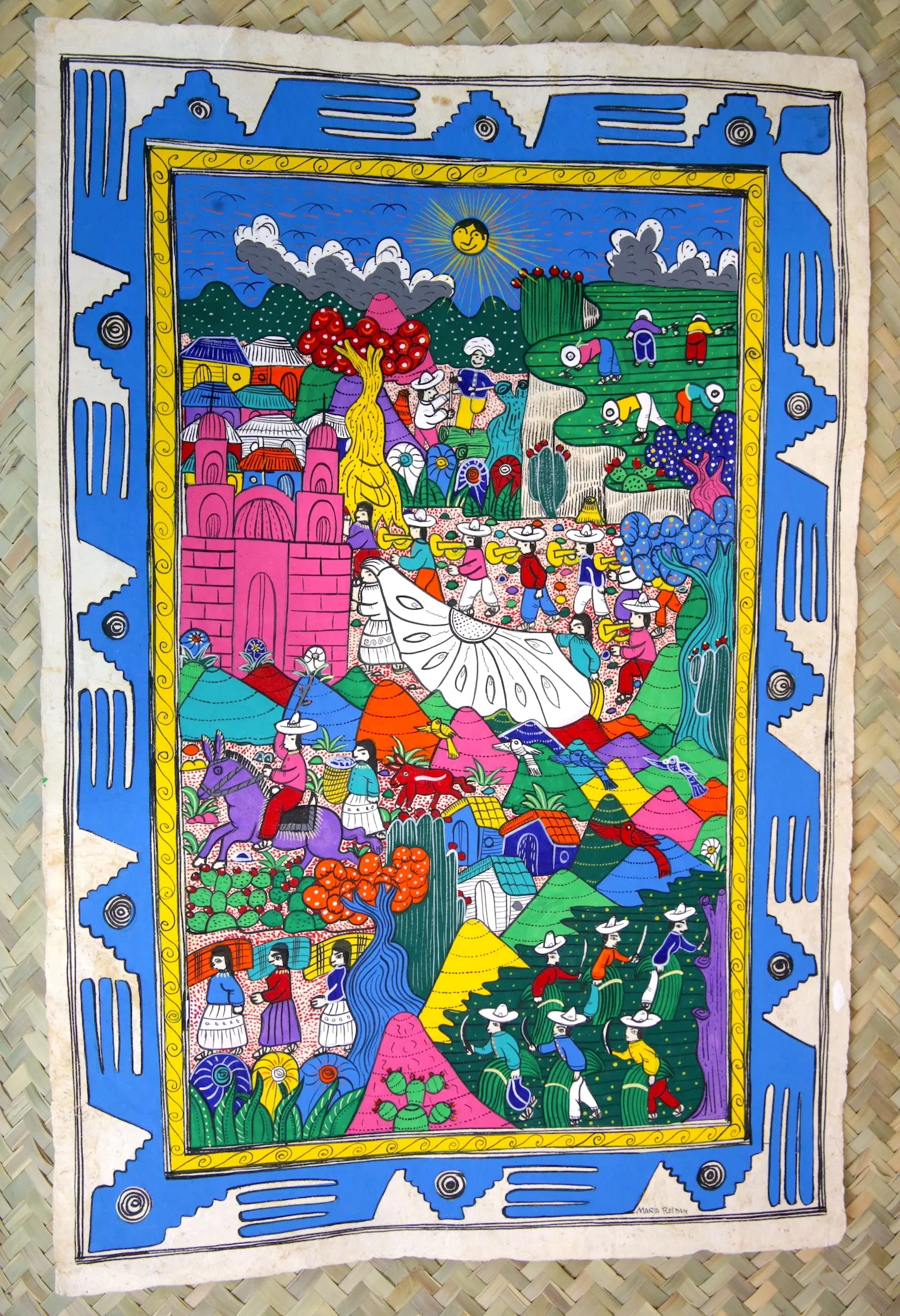 Papel Amate Paintings (23" x 15")