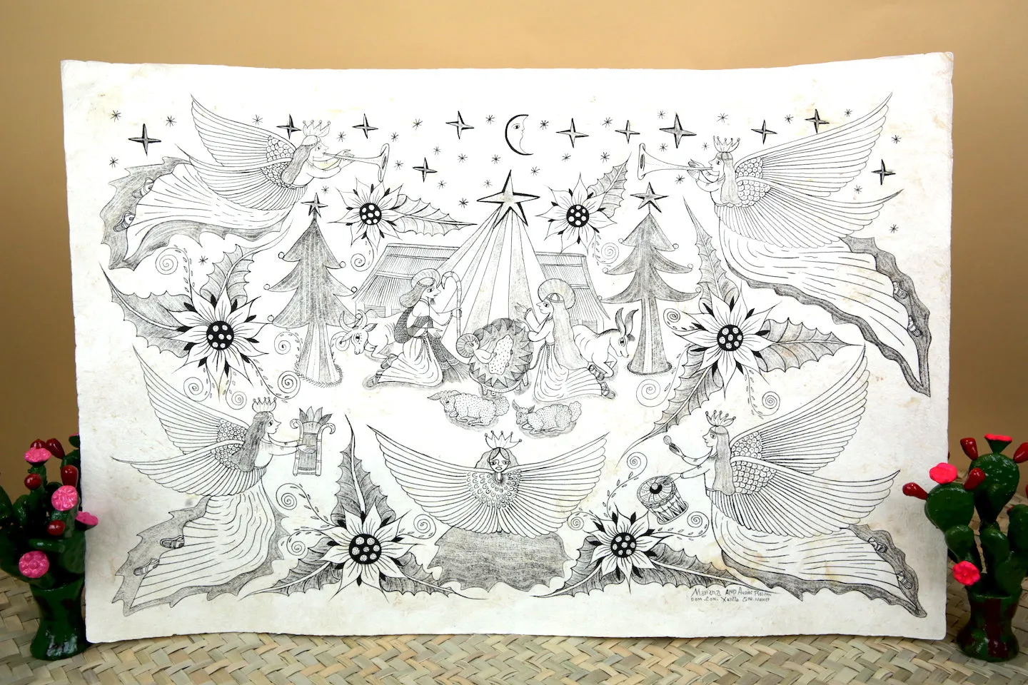 Papel Amate Paintings (23" x 15")