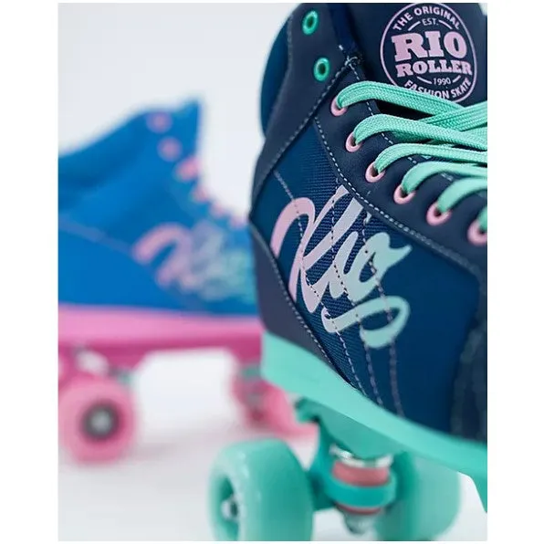 Rio Roller Lumina Navy Green Roller Skates