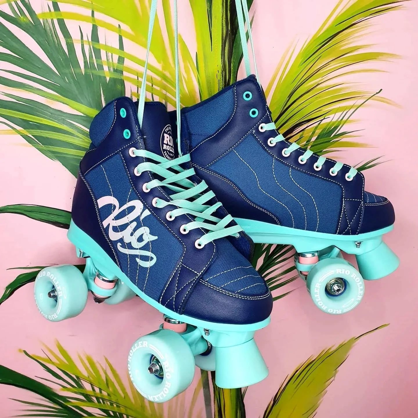 Rio Roller Lumina Navy Green Roller Skates