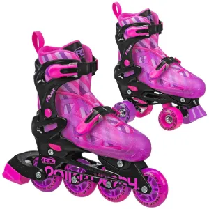 Roller Derby Skates 2in1 Girls Inline   Quad Skate
