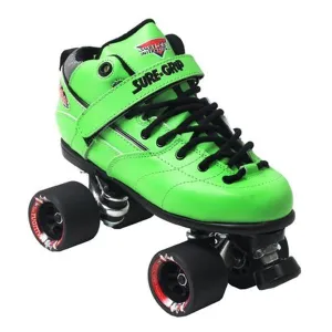Sure-Grip Rebel Green Roller Skates