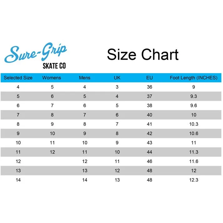 Sure-Grip Stardust Blue Glitter Roller Skates