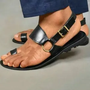 Toe Ring PU Leather Sandals