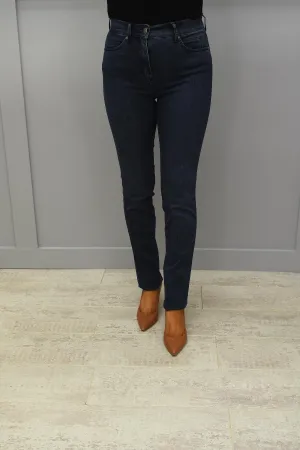 Toni Be Loved High Rise Slim Leg Dark Blue Denim Jeans - 1125 582