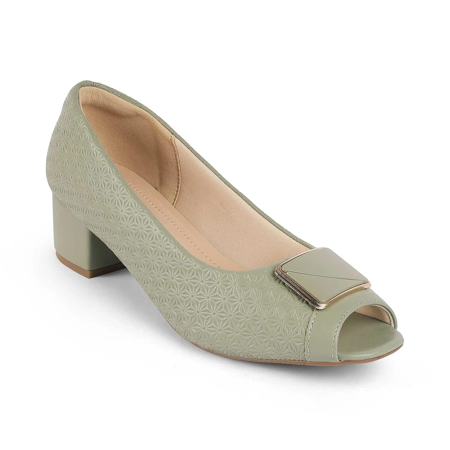 Tresmode Treroy Green Women's Peep Toe Sandals