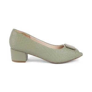 Tresmode Treroy Green Women's Peep Toe Sandals
