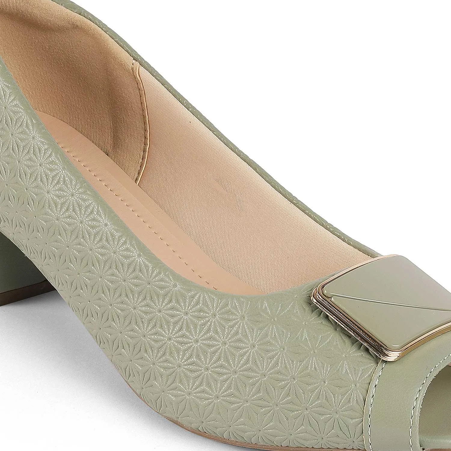 Tresmode Treroy Green Women's Peep Toe Sandals