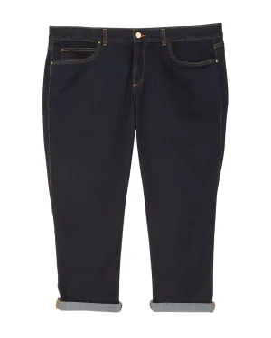 Tristen Denim Capri | Dark Wash