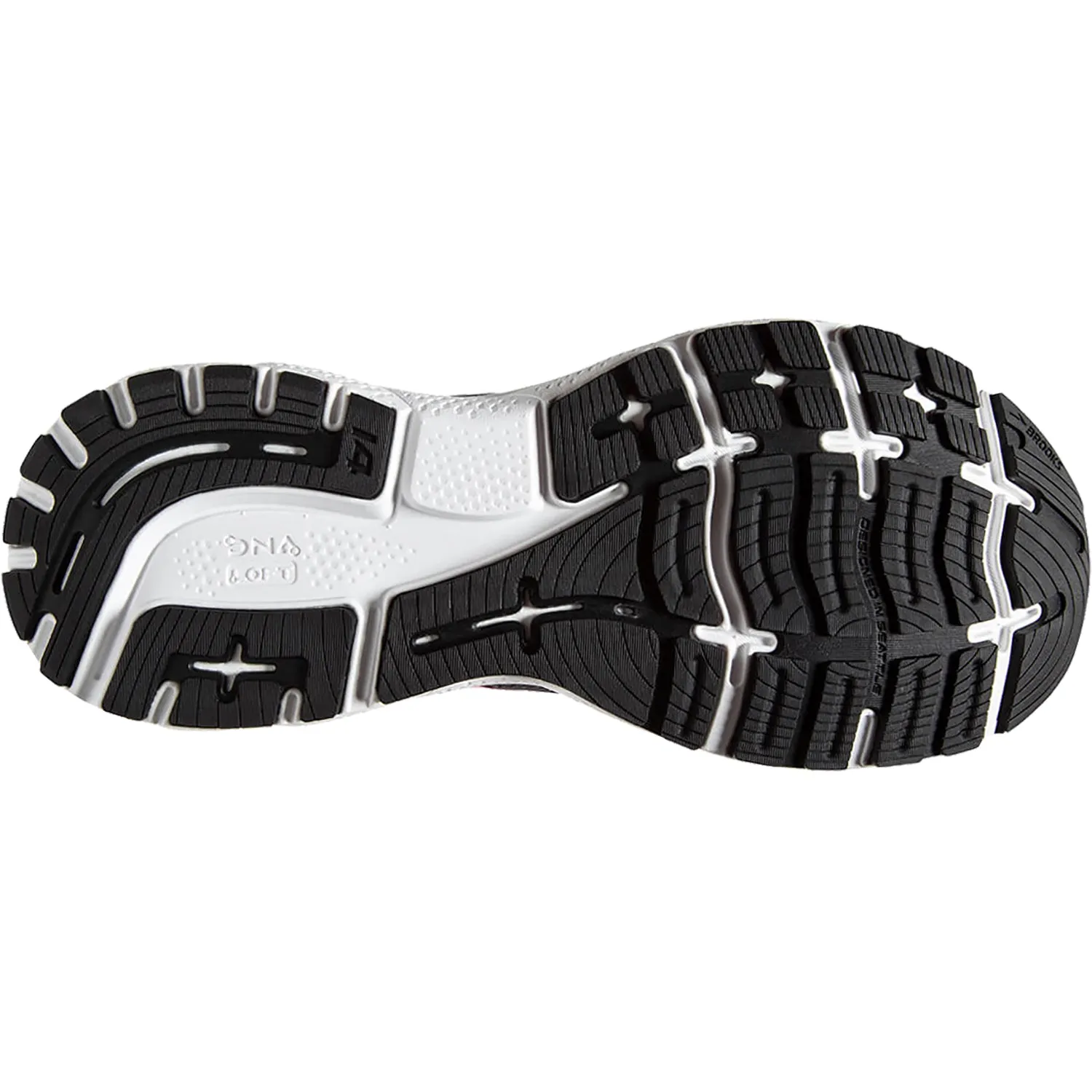 Women's Brooks Ghost 14 Pearl/Black/Pink Mesh